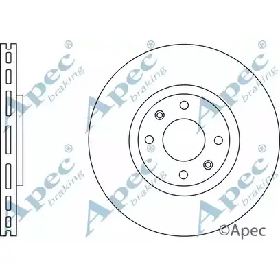 Тормозной диск APEC BRAKING 5T5LZG DSK2573 1265432259 AJIH X4J изображение 0