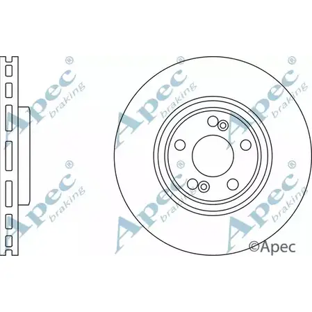 Тормозной диск APEC BRAKING PY15Z IKBGQ 5 DSK2590 1265432353 изображение 0