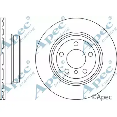 Тормозной диск APEC BRAKING 1265432415 DSK2601 A9NUTVI D 2YSS изображение 0