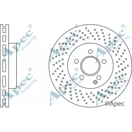 Тормозной диск APEC BRAKING EJPBHK 1265432523 DSK2616 GTVL12 B изображение 0