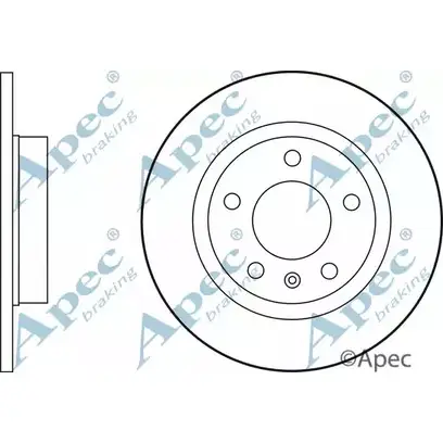 Тормозной диск APEC BRAKING EBM 10A DSK2620 1265432545 OLGCMW изображение 0