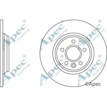 Тормозной диск APEC BRAKING DSK2621 IY UT5R 1X196 1265432549 изображение 0