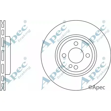 Тормозной диск APEC BRAKING 9WRA WV 1265432577 TAX1DD DSK2626 изображение 0