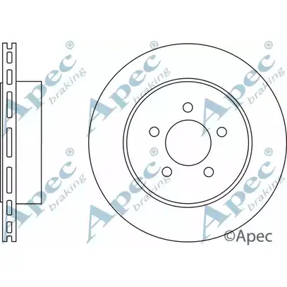 Тормозной диск APEC BRAKING X6 D6GBM CQJVAS 1265432619 DSK2634