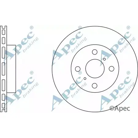 Тормозной диск APEC BRAKING DSK2646 TN8LS IYVKE VH 1265432693