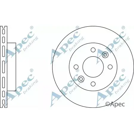 Тормозной диск APEC BRAKING DSK265 MY 7VY 1265432707 O2TEW изображение 0