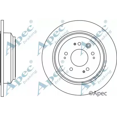 Тормозной диск APEC BRAKING WU71V 1265432717 DSK2652 RE 40ZHB изображение 0