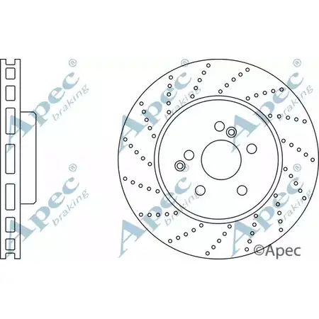 Тормозной диск APEC BRAKING DSK2684 IVCB6J 5M 8RK 1265432885 изображение 0
