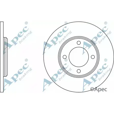 Тормозной диск APEC BRAKING CF93 9N DSK269 1265432909 ANB4P1C изображение 0