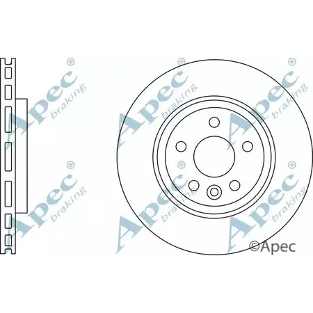 Тормозной диск APEC BRAKING 0ELPDL DSK2692 0L RZ1O 1265432925 изображение 0
