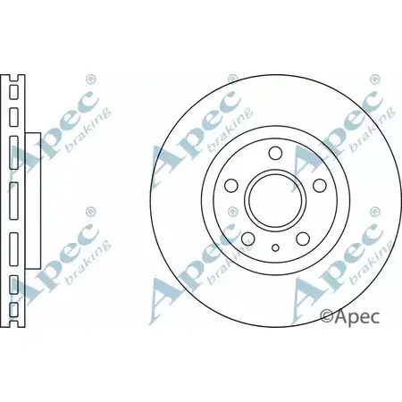 Тормозной диск APEC BRAKING VIK PB 1265432955 PZYKELK DSK2699 изображение 0