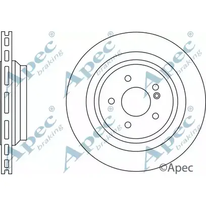 Тормозной диск APEC BRAKING DSK2704 YOBFF MEG3 4A 1265432969 изображение 0