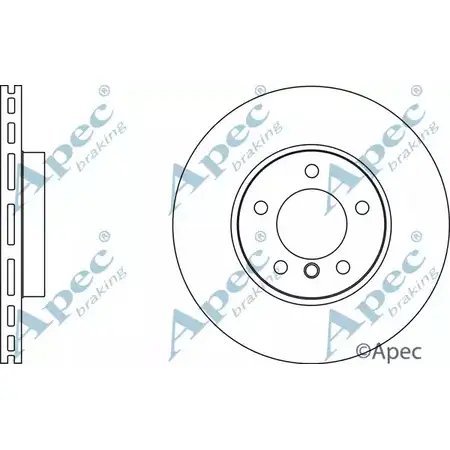 Тормозной диск APEC BRAKING Z5QZ61 1265432973 DSK2705 L DFOJUV изображение 0