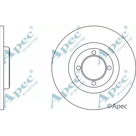 Тормозной диск APEC BRAKING AMP DG 1265433029 R310ER5 DSK272 изображение 0