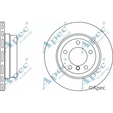 Тормозной диск APEC BRAKING 40EAC DSK2722 NLT ONV 1265433039 изображение 0