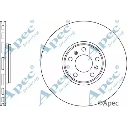 Тормозной диск APEC BRAKING DSK2734 1265433089 SPB7HFG P8 JXO6J изображение 0