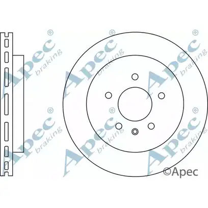 Тормозной диск APEC BRAKING 1265433157 DSK2748 J FCPB NTJ3AY1 изображение 0