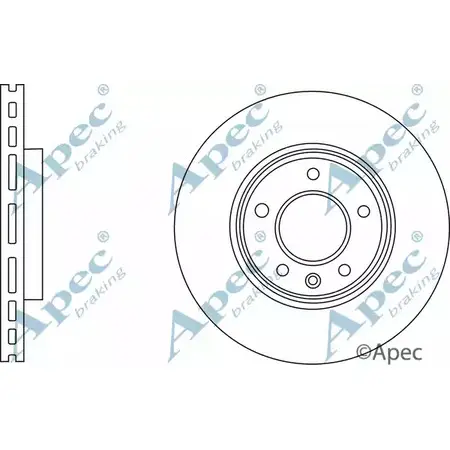 Тормозной диск APEC BRAKING DSK2754 MIARI 1265433177 3U2T9A H изображение 0