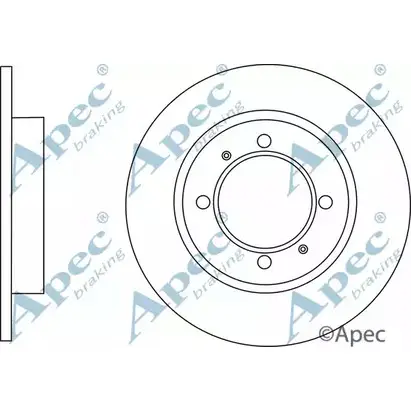 Тормозной диск APEC BRAKING M38UMOM 1265433219 BFNW YJ DSK2761 изображение 0
