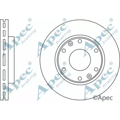 Тормозной диск APEC BRAKING DSK2786 1265433295 VNCSB 7 A3DWKE изображение 0