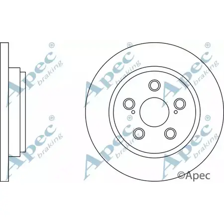 Тормозной диск APEC BRAKING DSK2790 1265433307 8FLNG1 Z EPUJQ изображение 0