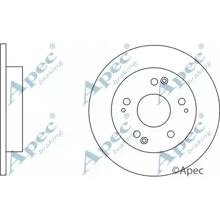 Тормозной диск APEC BRAKING EQ 0D957 DSK2791 HMQFKRV 1265433309 изображение 0