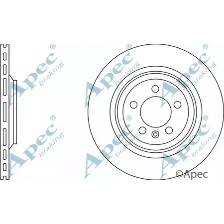 Тормозной диск APEC BRAKING DSK2816 T0DF K P9FNMC 1265433407