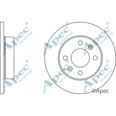 Тормозной диск APEC BRAKING QM1G69 DSK282 Y 1F506 1265433417 изображение 0