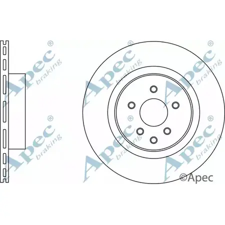 Тормозной диск APEC BRAKING DSK2834 K 16A1 Y4N48F 1265433477 изображение 0