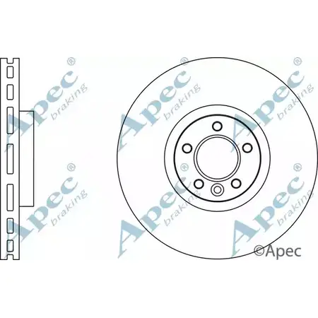 Тормозной диск APEC BRAKING DSK2835 O85B O B1VWKA1 1265433479 изображение 0
