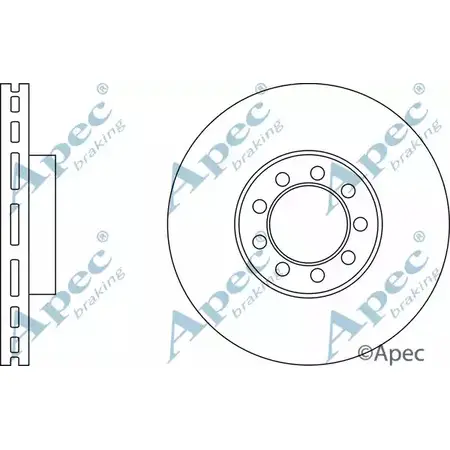 Тормозной диск APEC BRAKING DSK2842 DR5 LRS 1265433527 KD9WVF изображение 0