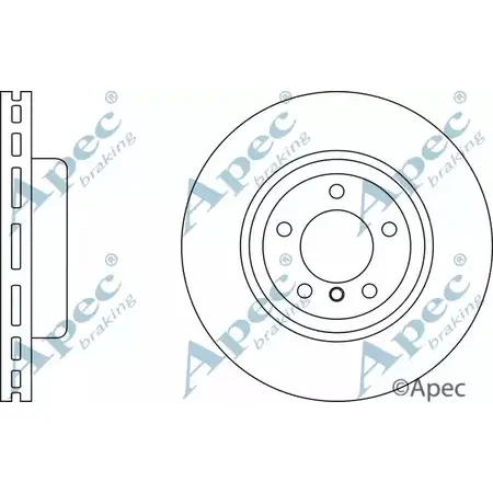Тормозной диск APEC BRAKING DSK2848 PL6X5N 1265433559 TT 5ETAR изображение 0