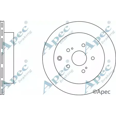 Тормозной диск APEC BRAKING DSK2852 1265433583 HIX3GU S MRWLVH изображение 0