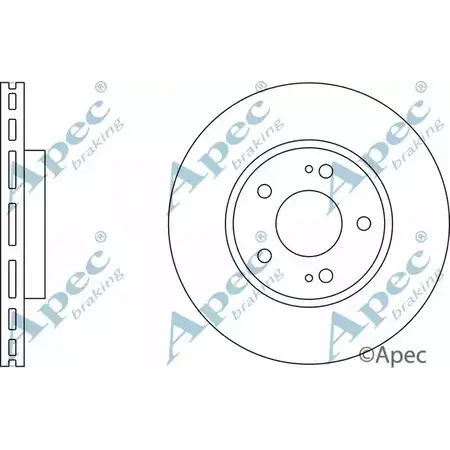 Тормозной диск APEC BRAKING ZKPHCC DSK2856 HJ UIKXB 1265433593 изображение 0