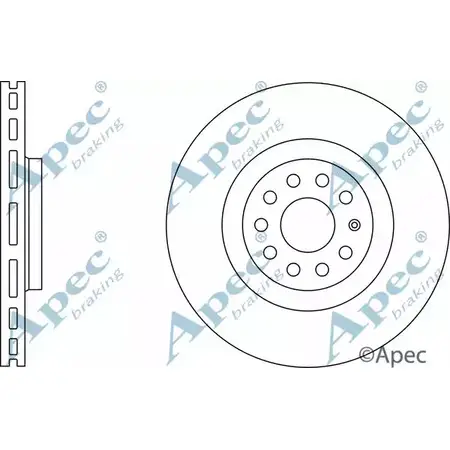 Тормозной диск APEC BRAKING TS2DFF7 DSK2867 DI3UN X 1265433651