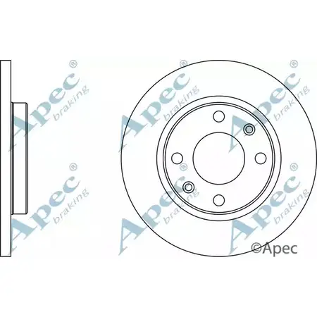 Тормозной диск APEC BRAKING J G848 1265433775 47O1QPQ DSK290 изображение 0