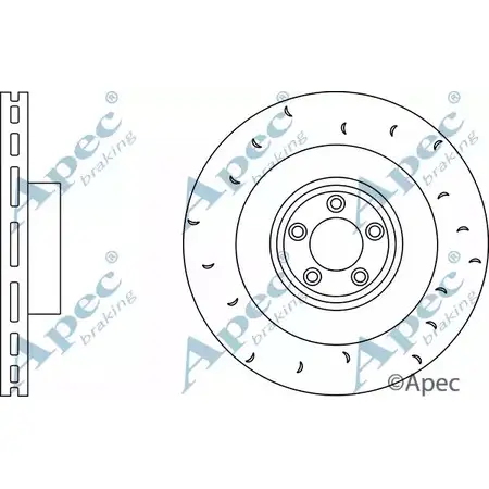 Тормозной диск APEC BRAKING 1265433837 DSK2917 TO14V V URRWKB изображение 0