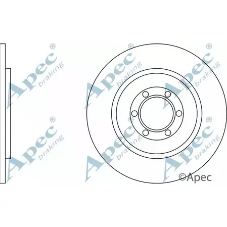 Тормозной диск APEC BRAKING 1265433843 DJXKY E YQ5EU DSK292 изображение 0