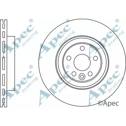 Тормозной диск APEC BRAKING DSK2921 1265433853 C R2YJ J3OLG изображение 0
