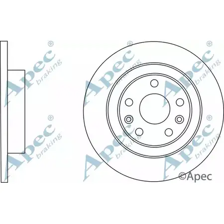 Тормозной диск APEC BRAKING DSK2944 1265433963 JF9D2 A0R 915C изображение 0