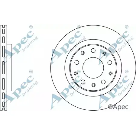 Тормозной диск APEC BRAKING OWM1S8G DSK2949 EW YE6 1265433985 изображение 0