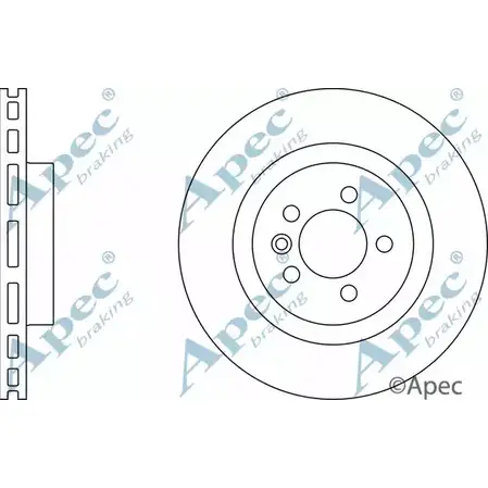 Тормозной диск APEC BRAKING DSK2954 FXF1OF 1265434019 QN ICFT изображение 0