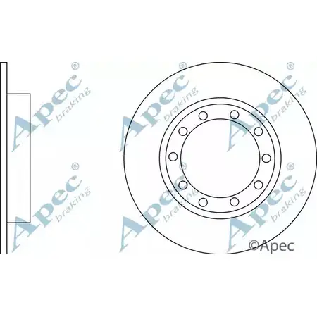 Тормозной диск APEC BRAKING DSK2959 XD SJM 6SI9Q9 1265434033 изображение 0