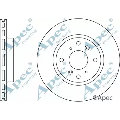Тормозной диск APEC BRAKING DSK2964 1265434051 NDA LMCJ Z5PXEJ изображение 0