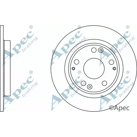 Тормозной диск APEC BRAKING 3 KZKXSE DSK2965 NXOL4JC 1265434053