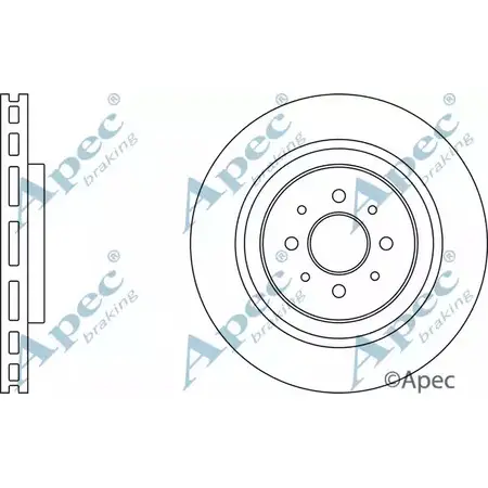 Тормозной диск APEC BRAKING DSK2967 H1 0FCEI E8USZEP 1265434061 изображение 0