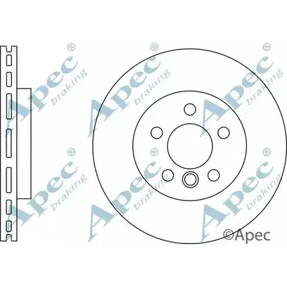 Тормозной диск APEC BRAKING 28XO30Z TU ABBS 1265434065 DSK2968