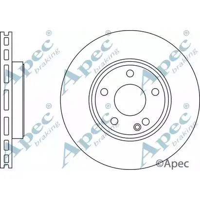 Тормозной диск APEC BRAKING N SX9FTS 1265434159 DSK2990 GOHDT изображение 0