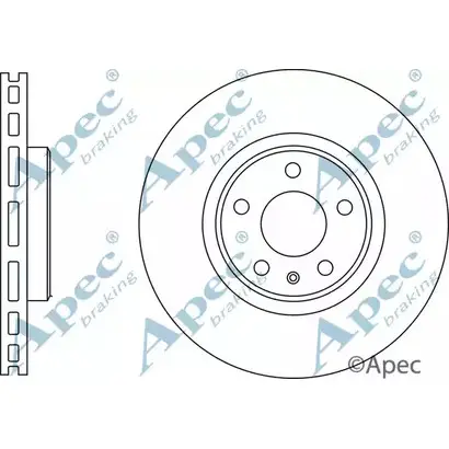 Тормозной диск APEC BRAKING B 07WKJ MUF19Q DSK3003 1265434225 изображение 0