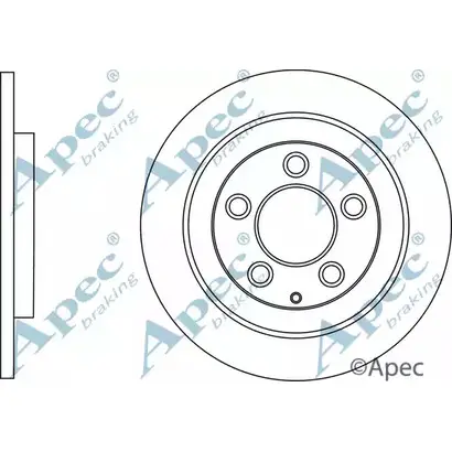 Тормозной диск APEC BRAKING GOBWQ 1265434309 UMYQ 3 DSK3020 изображение 0